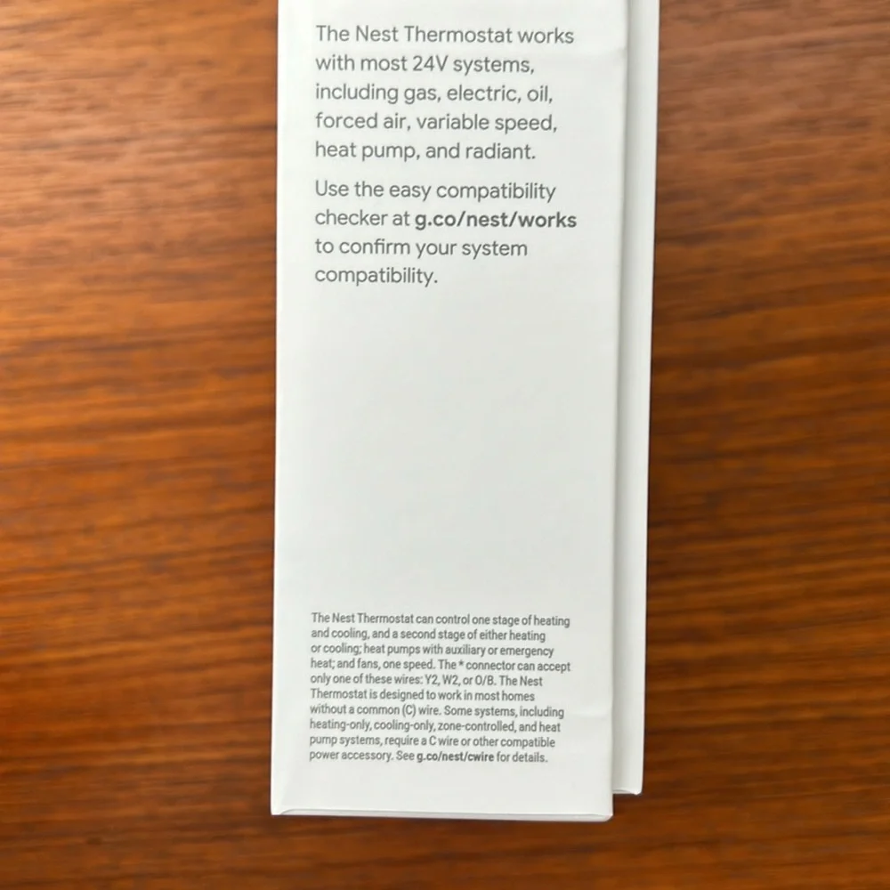 Google Nest Smart Thermostat Charcoal Open Box
